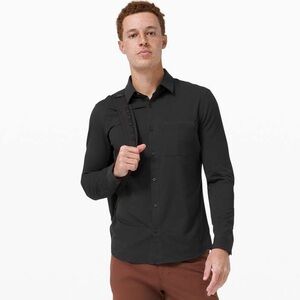 Lululemon Commission Long Sleeve Shirt Black Size Large